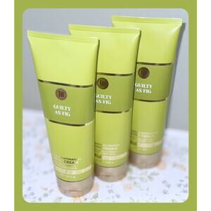 Bath & Body Works Guilty as Fig 8 oz Ultimate Hydration Body Cream with Shea x3